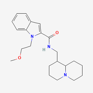 1-(2-methoxyethyl)-N-(octahydro-2H-quinolizin-1-ylmethyl)-1H-indole-2-carboxamide