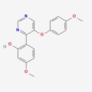 5-Methoxy-2-[5-(4-methoxyphenoxy)pyrimidin-4-yl]phenol