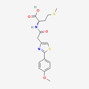 N-{[2-(4-methoxyphenyl)-1,3-thiazol-4-yl]acetyl}-L-methionine