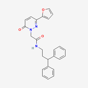 molecular formula C25H23N3O3 B14956170 N-(3,3-diphenylpropyl)-2-(3-(furan-2-yl)-6-oxopyridazin-1(6H)-yl)acetamide 