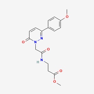 methyl 3-({2-[3-(4-methoxyphenyl)-6-oxo-1(6H)-pyridazinyl]acetyl}amino)propanoate