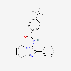 molecular formula C25H25N3O B14956192 4-Tert-butyl-N-{8-methyl-2-phenylimidazo[1,2-A]pyridin-3-YL}benzamide 