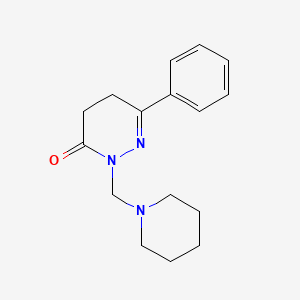 molecular formula C16H21N3O B14956194 6-Phenyl-2-(piperidin-1-ylmethyl)-4,5-dihydropyridazin-3(2H)-one 