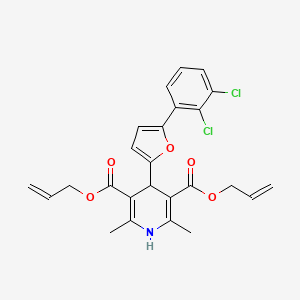 Diallyl 4-[5-(2,3-dichlorophenyl)-2-furyl]-2,6-dimethyl-1,4-dihydro-3,5-pyridinedicarboxylate