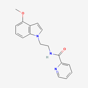 molecular formula C17H17N3O2 B14956243 N-[2-(4-methoxy-1H-indol-1-yl)ethyl]-2-pyridinecarboxamide 