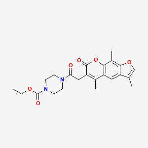 ethyl 4-[(3,5,9-trimethyl-7-oxo-7H-furo[3,2-g]chromen-6-yl)acetyl]-1-piperazinecarboxylate