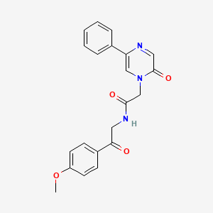 N-[2-(4-methoxyphenyl)-2-oxoethyl]-2-[2-oxo-5-phenyl-1(2H)-pyrazinyl]acetamide