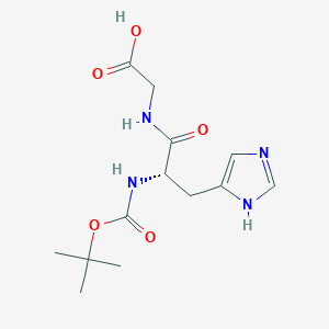 molecular formula C13H20N4O5 B1495642 Boc-His-Gly-OH 