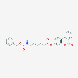 1-methyl-6-oxo-6H-benzo[c]chromen-3-yl 6-{[(benzyloxy)carbonyl]amino}hexanoate