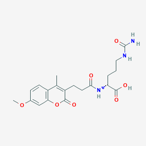 N~5~-carbamoyl-N~2~-[3-(7-methoxy-4-methyl-2-oxo-2H-chromen-3-yl)propanoyl]-D-ornithine