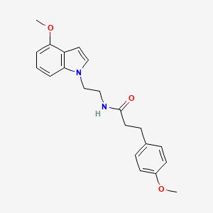 molecular formula C21H24N2O3 B14956467 N-[2-(4-methoxy-1H-indol-1-yl)ethyl]-3-(4-methoxyphenyl)propanamide 