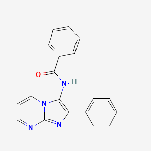 molecular formula C20H16N4O B14956468 N-[2-(4-methylphenyl)imidazo[1,2-a]pyrimidin-3-yl]benzamide 