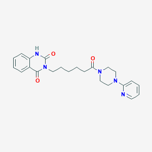 molecular formula C23H27N5O3 B14956472 2-hydroxy-3-{6-oxo-6-[4-(pyridin-2-yl)piperazin-1-yl]hexyl}quinazolin-4(3H)-one 