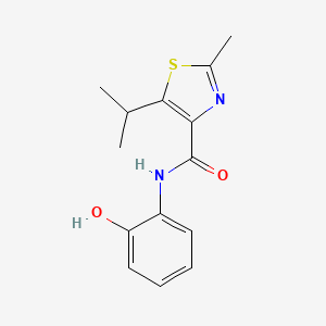 N-(2-hydroxyphenyl)-5-isopropyl-2-methyl-1,3-thiazole-4-carboxamide