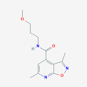 N-(3-methoxypropyl)-3,6-dimethylisoxazolo[5,4-b]pyridine-4-carboxamide