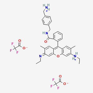molecular formula C38H38F6N4O6 B1495654 Rhodamine 6G p-diaminoxylene amide bis (trifluoroacetate) 