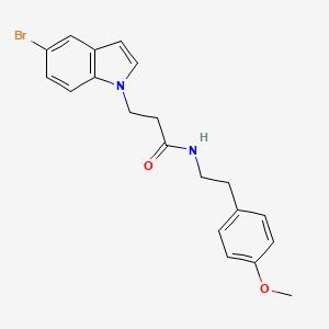 molecular formula C20H21BrN2O2 B14956588 3-(5-bromo-1H-indol-1-yl)-N-[2-(4-methoxyphenyl)ethyl]propanamide 