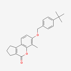 7-[(4-tert-butylbenzyl)oxy]-6-methyl-2,3-dihydrocyclopenta[c]chromen-4(1H)-one