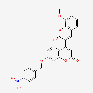 8-methoxy-7'-((4-nitrobenzyl)oxy)-2H,2'H-[3,4'-bichromene]-2,2'-dione