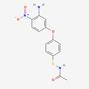 molecular formula C14H13N3O4S B1495668 5-(4-Acetamidothiophenoxy)-2-nitroaniline 