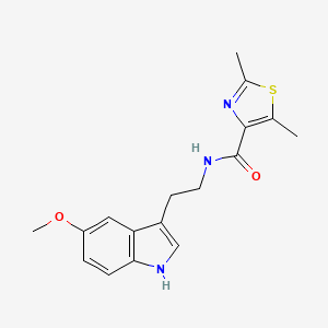 N-[2-(5-methoxy-1H-indol-3-yl)ethyl]-2,5-dimethyl-1,3-thiazole-4-carboxamide