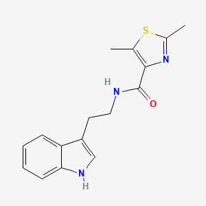 molecular formula C16H17N3OS B14956700 N-[2-(1H-indol-3-yl)ethyl]-2,5-dimethyl-1,3-thiazole-4-carboxamide 