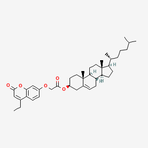 (3beta)-cholest-5-en-3-yl [(4-ethyl-2-oxo-2H-chromen-7-yl)oxy]acetate