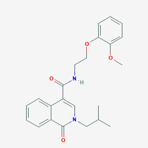 2-isobutyl-N-[2-(2-methoxyphenoxy)ethyl]-1-oxo-1,2-dihydro-4-isoquinolinecarboxamide