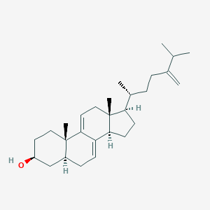 molecular formula C28H44O B149568 (3S,5S,10S,13R,14R,17R)-10,13-dimethyl-17-[(2R)-6-methyl-5-methylideneheptan-2-yl]-2,3,4,5,6,12,14,15,16,17-decahydro-1H-cyclopenta[a]phenanthren-3-ol CAS No. 84223-03-0
