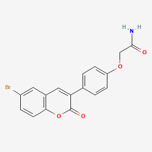 2-[4-(6-bromo-2-oxo-2H-chromen-3-yl)phenoxy]acetamide