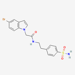 2-(5-bromo-1H-indol-1-yl)-N-[2-(4-sulfamoylphenyl)ethyl]acetamide