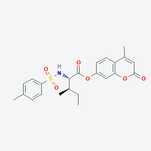 (4-methyl-2-oxochromen-7-yl) (2S,3R)-3-methyl-2-[(4-methylphenyl)sulfonylamino]pentanoate