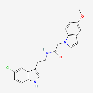 N-[2-(5-chloro-1H-indol-3-yl)ethyl]-2-(5-methoxy-1H-indol-1-yl)acetamide