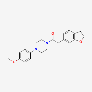 2-(2,3-Dihydro-1-benzofuran-6-yl)-1-[4-(4-methoxyphenyl)piperazin-1-yl]ethanone