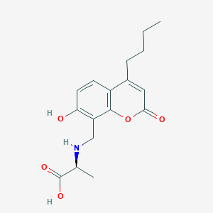 molecular formula C17H21NO5 B14956948 N-[(4-butyl-7-hydroxy-2-oxo-2H-chromen-8-yl)methyl]-L-alanine 