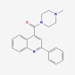 Methanone, (4-methyl-1-piperazinyl)(2-phenyl-4-quinolinyl)-