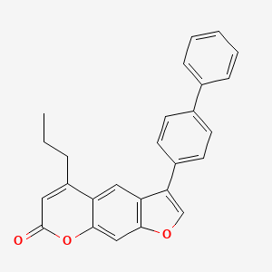 3-(4-biphenylyl)-5-propyl-7H-furo[3,2-g]chromen-7-one