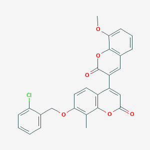 7-[(2-chlorobenzyl)oxy]-4-(8-methoxy-2-oxo-2H-chromen-3-yl)-8-methyl-2H-chromen-2-one