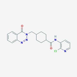 trans-N-(2-chloropyridin-3-yl)-4-[(4-oxo-1,2,3-benzotriazin-3(4H)-yl)methyl]cyclohexanecarboxamide