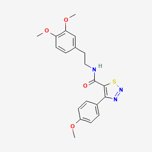 molecular formula C20H21N3O4S B14957076 N-[2-(3,4-dimethoxyphenyl)ethyl]-4-(4-methoxyphenyl)-1,2,3-thiadiazole-5-carboxamide 