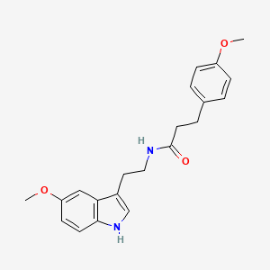 N-[2-(5-methoxy-1H-indol-3-yl)ethyl]-3-(4-methoxyphenyl)propanamide