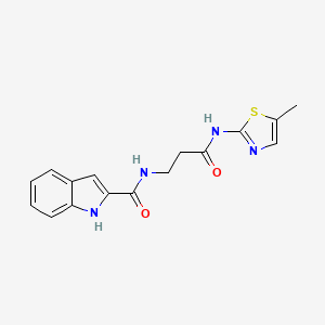 N-{3-[(5-methyl-1,3-thiazol-2-yl)amino]-3-oxopropyl}-1H-indole-2-carboxamide