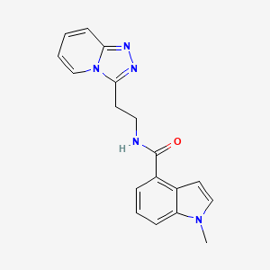 1-methyl-N-(2-[1,2,4]triazolo[4,3-a]pyridin-3-ylethyl)-1H-indole-4-carboxamide