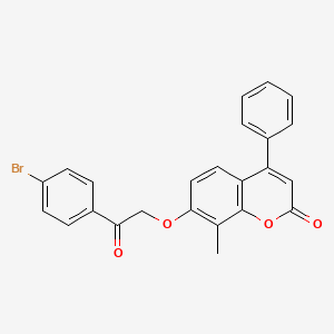 7-[2-(4-bromophenyl)-2-oxoethoxy]-8-methyl-4-phenyl-2H-chromen-2-one