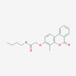 molecular formula C20H20O5 B14957204 butyl [(4-methyl-6-oxo-6H-benzo[c]chromen-3-yl)oxy]acetate 