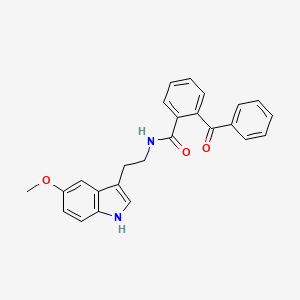 2-benzoyl-N~1~-[2-(5-methoxy-1H-indol-3-yl)ethyl]benzamide