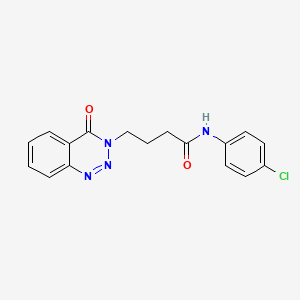 N-(4-chlorophenyl)-4-(4-oxo-1,2,3-benzotriazin-3(4H)-yl)butanamide