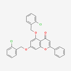 5,7-bis[(2-chlorobenzyl)oxy]-2-phenyl-4H-chromen-4-one