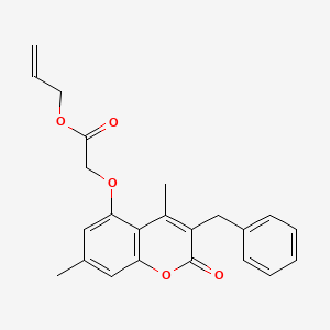 prop-2-en-1-yl [(3-benzyl-4,7-dimethyl-2-oxo-2H-chromen-5-yl)oxy]acetate