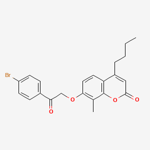 7-[2-(4-bromophenyl)-2-oxoethoxy]-4-butyl-8-methyl-2H-chromen-2-one